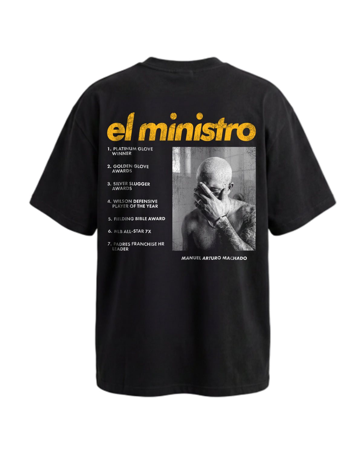 Blonde Manny Tee (Black)