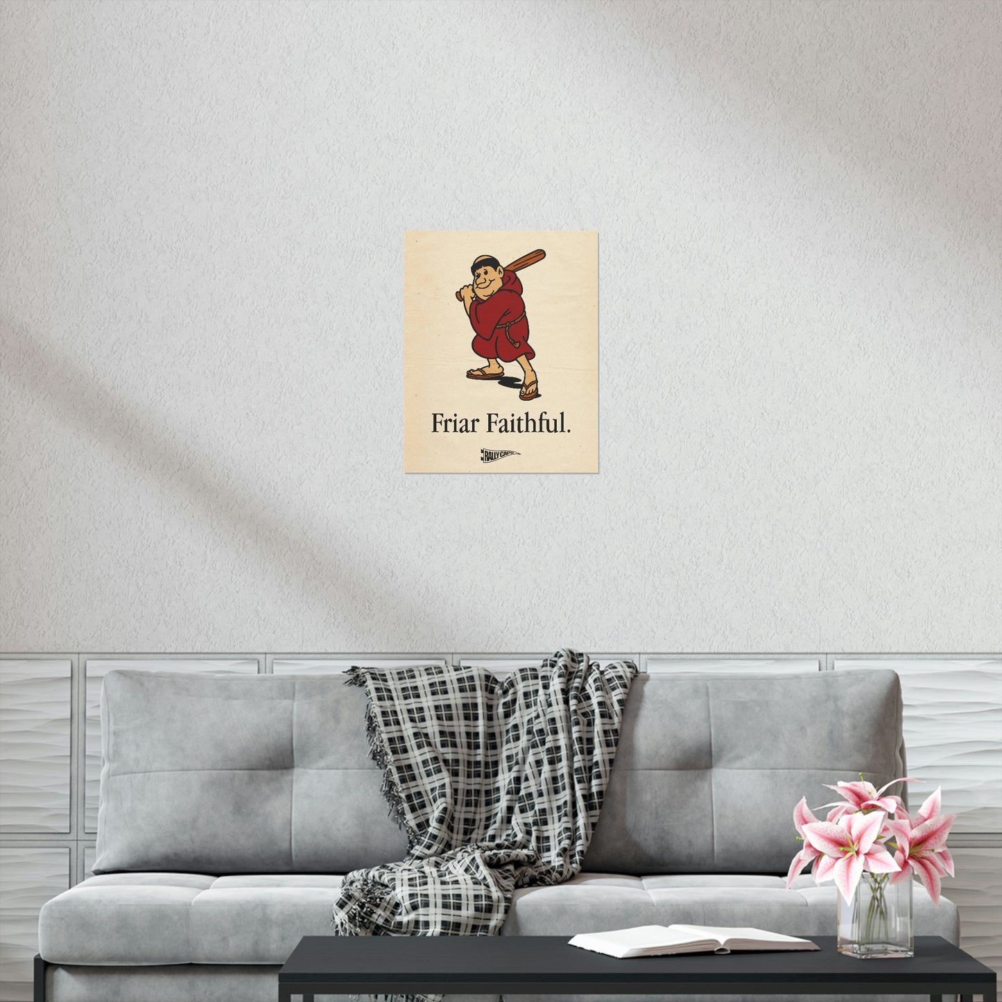 "Friar Faithful" Vintage Style Standing Friar Poster