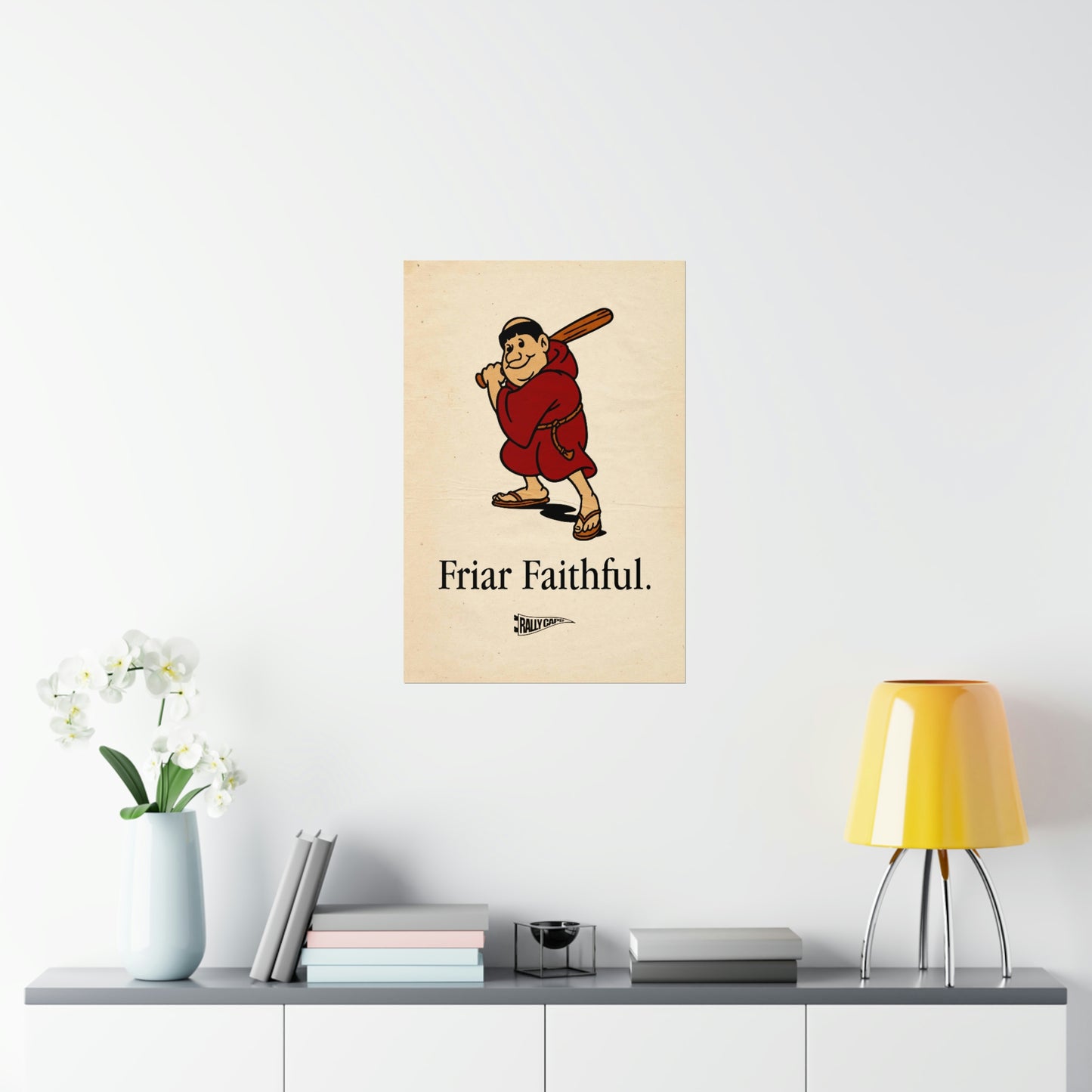 "Friar Faithful" Vintage Style Standing Friar Poster