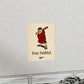 "Friar Faithful" Vintage Style Standing Friar Poster