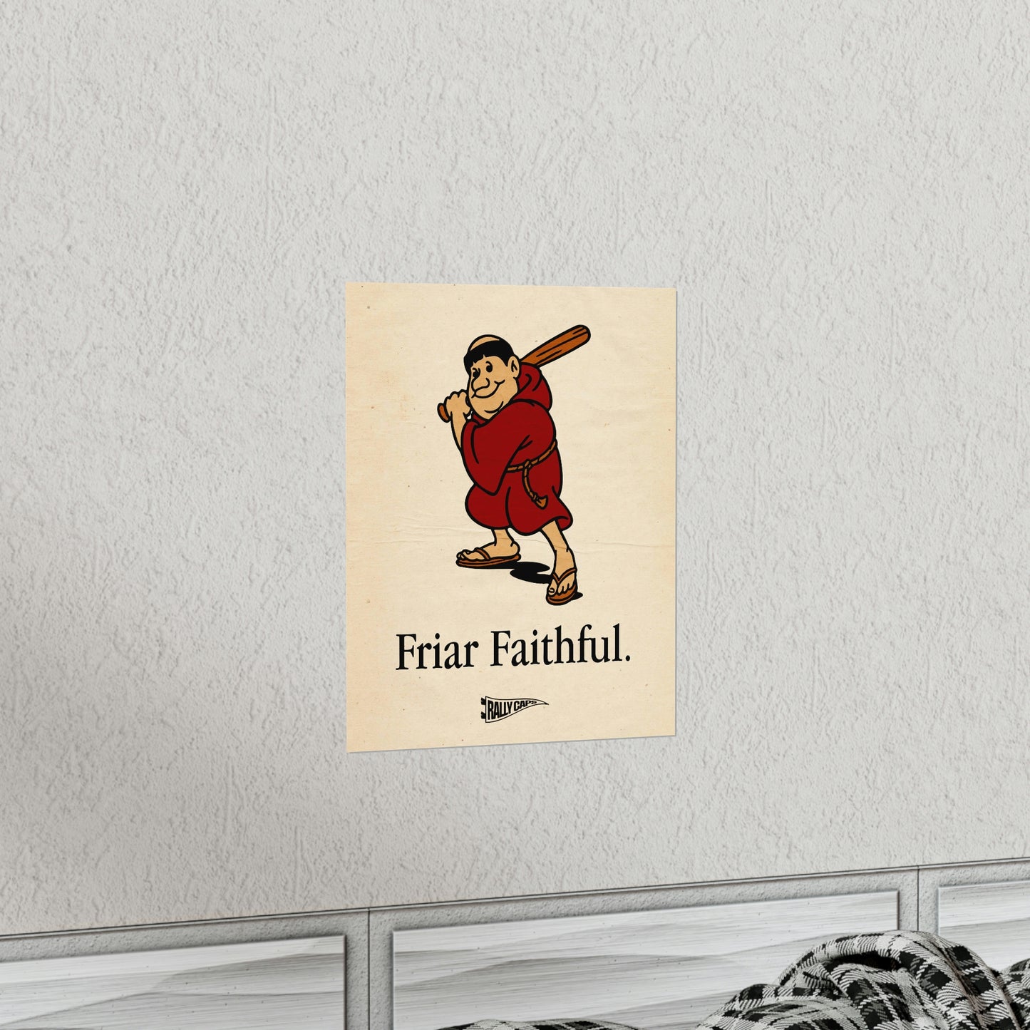 "Friar Faithful" Vintage Style Standing Friar Poster