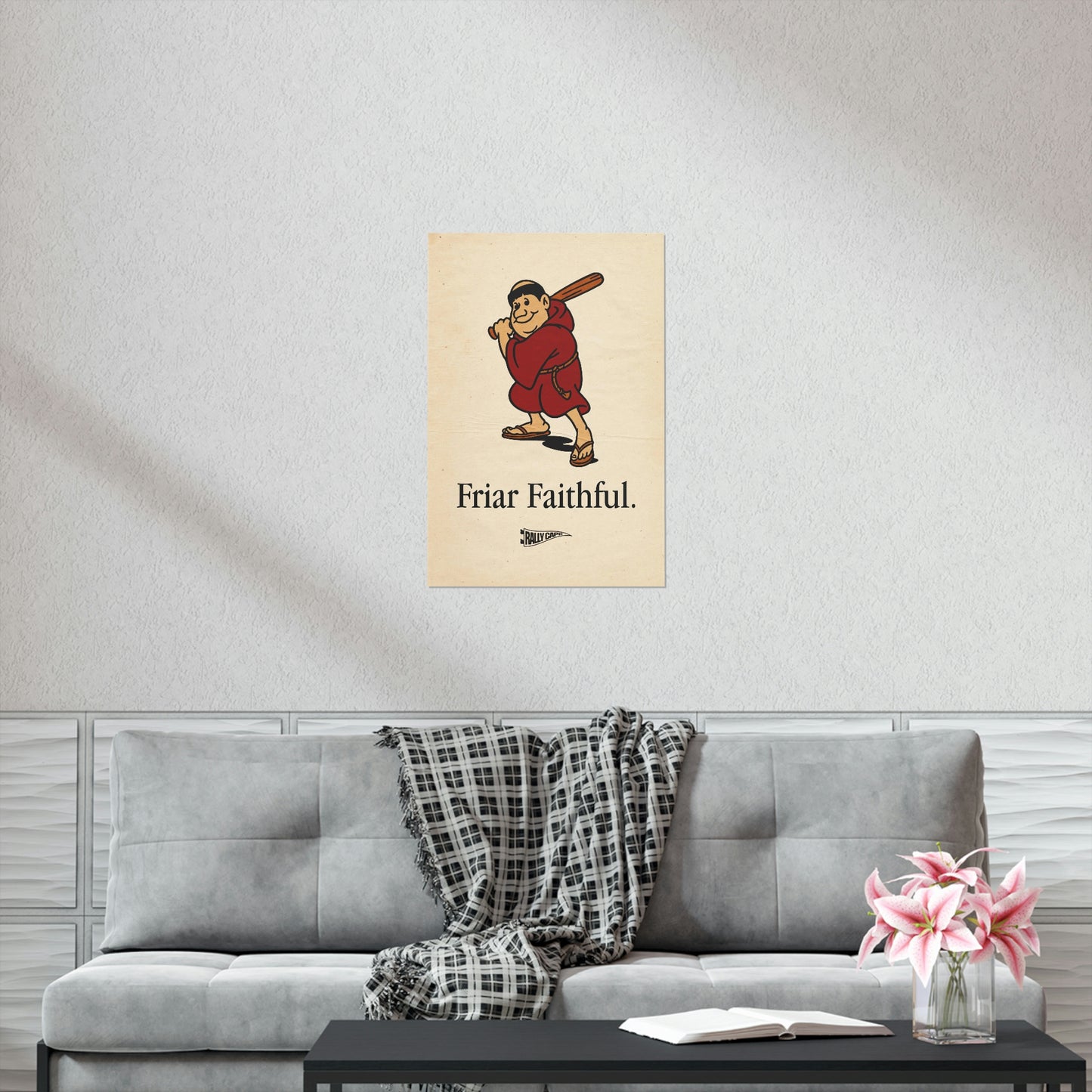 "Friar Faithful" Vintage Style Standing Friar Poster