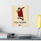 "Friar Faithful" Vintage Style Standing Friar Poster