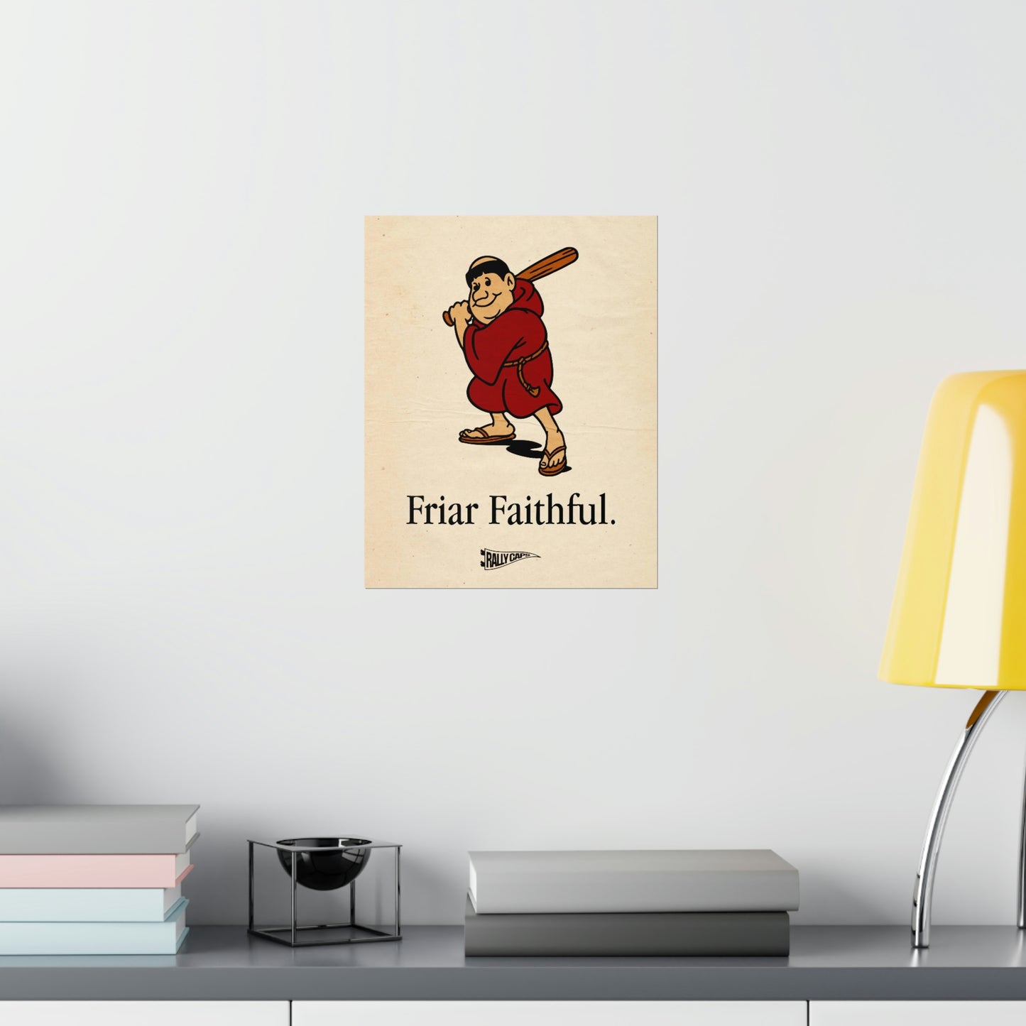 "Friar Faithful" Vintage Style Standing Friar Poster